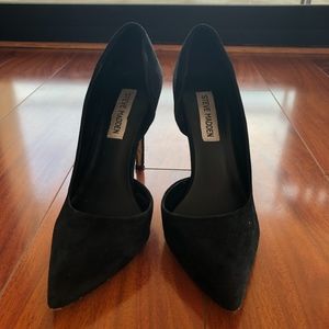 size 7 Black Leather Parla Steve Madden heels